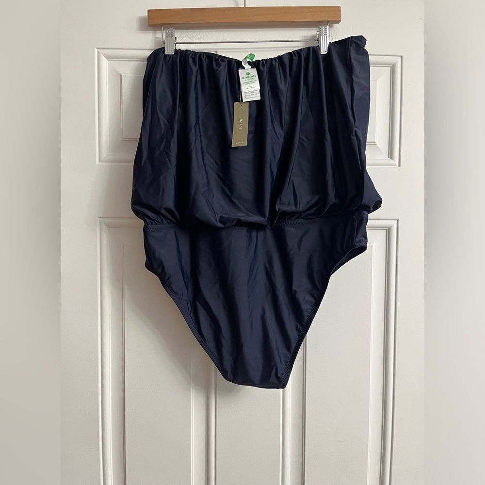 J.Crew Draped blouson one-piece NWT Size 14 - Picture 5 of 9